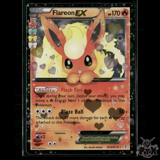 Flareon EX RC6/RC32 Generations: Radiant Collection NM Pokemon
