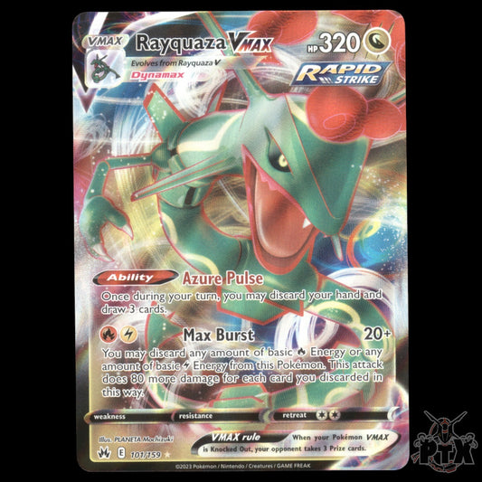 Rayquaza Vmax #101/159 Crown Zenith NM/Near Mint Pokemon 2023