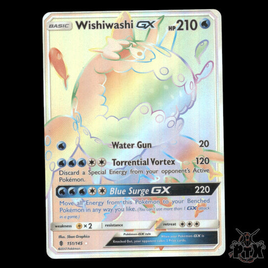 Wishiwashi gx #151/145 Guardians Rising NM/Near Mint Pokemon 2017
