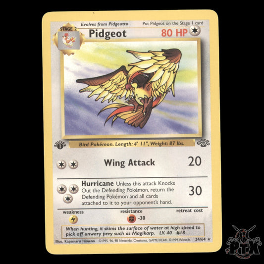 Pidgeot #24/64 1st Edition Jungle NM/LP Pokemon 1999