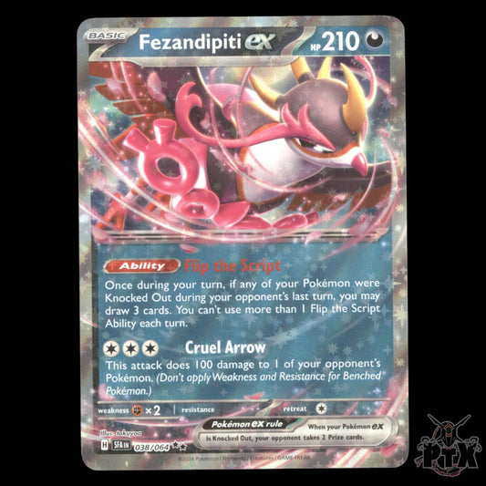 Fezandipiti ex #038/064 Shrouded Fable NM/Near Mint Pokemon 2024