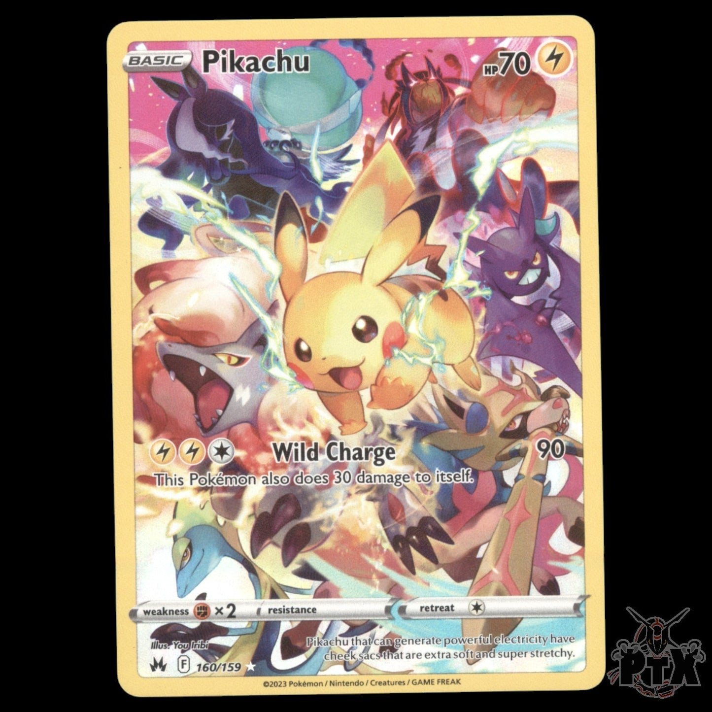 Pikachu #160/159 Crown Zenith NM/Near Mint Pokemon 2023