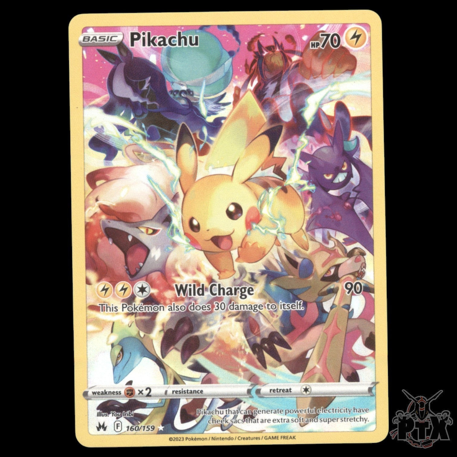 Pikachu #160/159 Crown Zenith NM/Near Mint Pokemon 2023