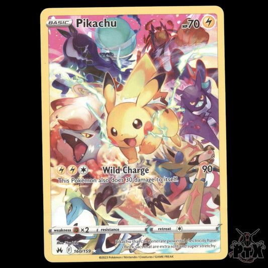 Pikachu #160/159 Crown Zenith NM/Near Mint Pokemon 2023