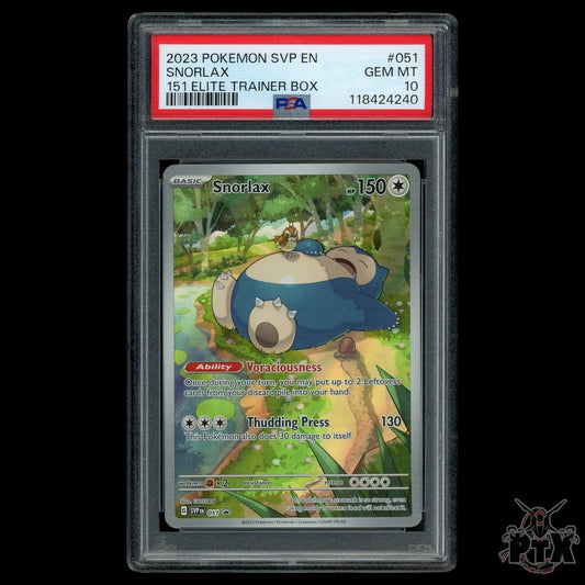Snorlax #051 PSA 10 151 Promo Pokemon 2023
