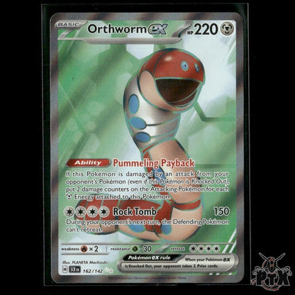 Orthworm ex 162/142 SV07: Stellar Crown NM Pokemon