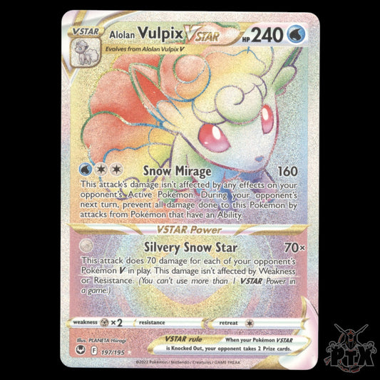Alolan Vulpix VSTAR #197/195 Silver Tempest NM/Near Mint Pokemon 2022