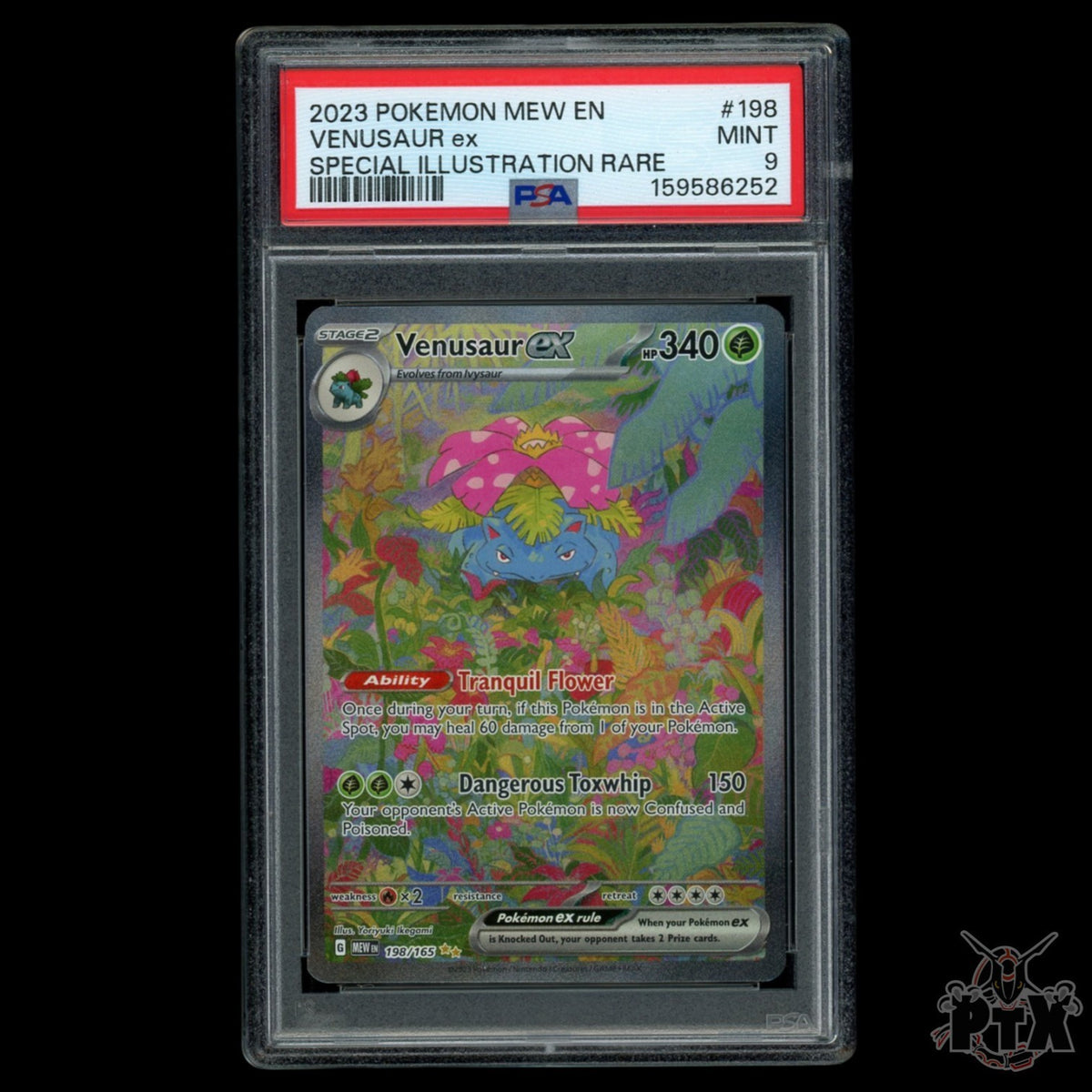 Venusaur ex 198/165 PSA 9 MEW 151 Pokemon 2023