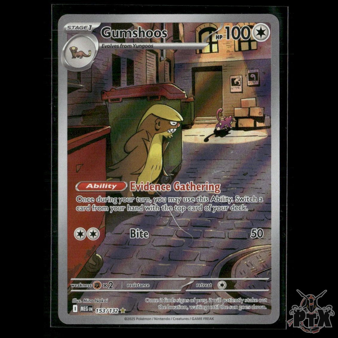 Gumshoos 153/132 ME01: Mega Evolution NM Pokemon