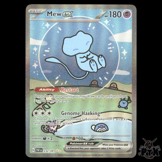 Mew EX #232/091 Paldean Fates SWSH NM/Near Mint Pokemon 2024