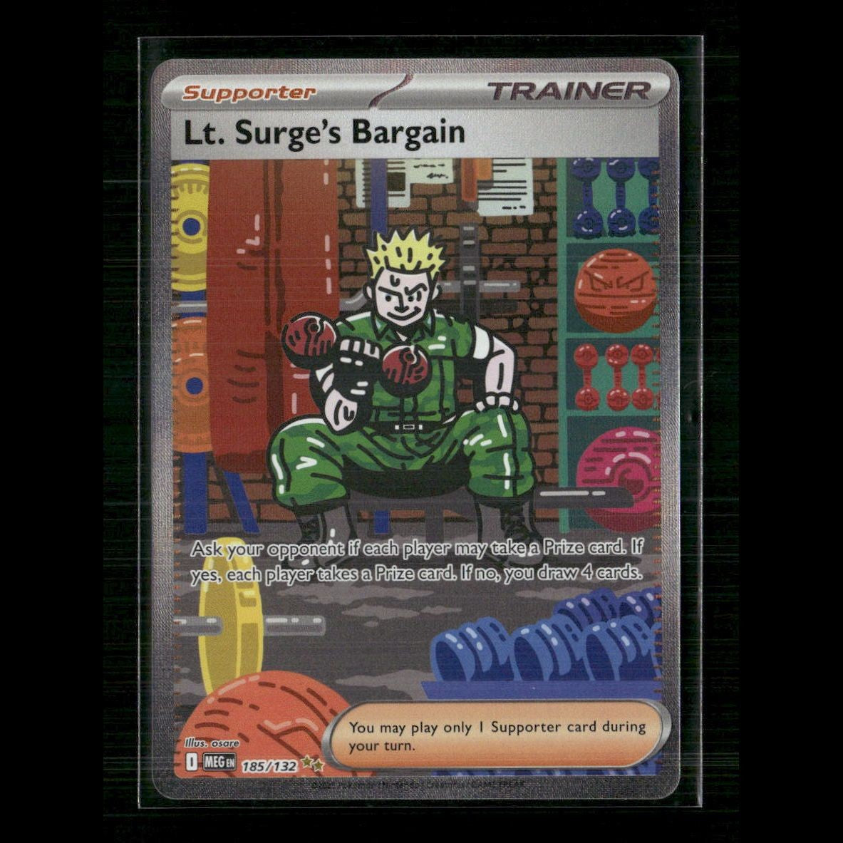 Lt. Surge's Bargain 185/132 ME01: Mega Evolution NM Pokemon