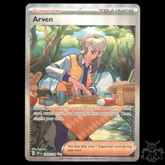 Arven #249/198 Scarlet & Violet Base NM/Near Mint Pokemon 2023