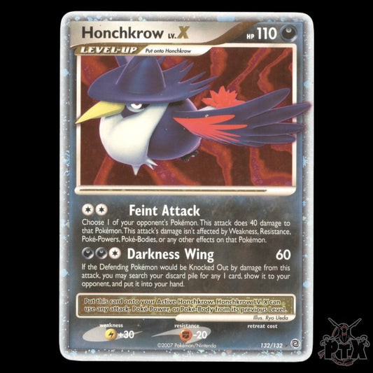 Honchkrow LV. X #132/132 Secret Wonders NM/Near Mint (Pressure Dot) Pokemon 2007