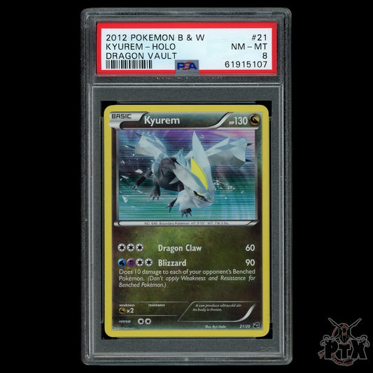 Kyurem Holo #21/20 PSA 8 Dragon Vault Pokemon 2012