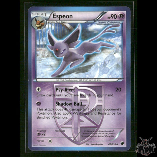 Espeon (Team Plasma) 48/116 Plasma Freeze NM Pokemon