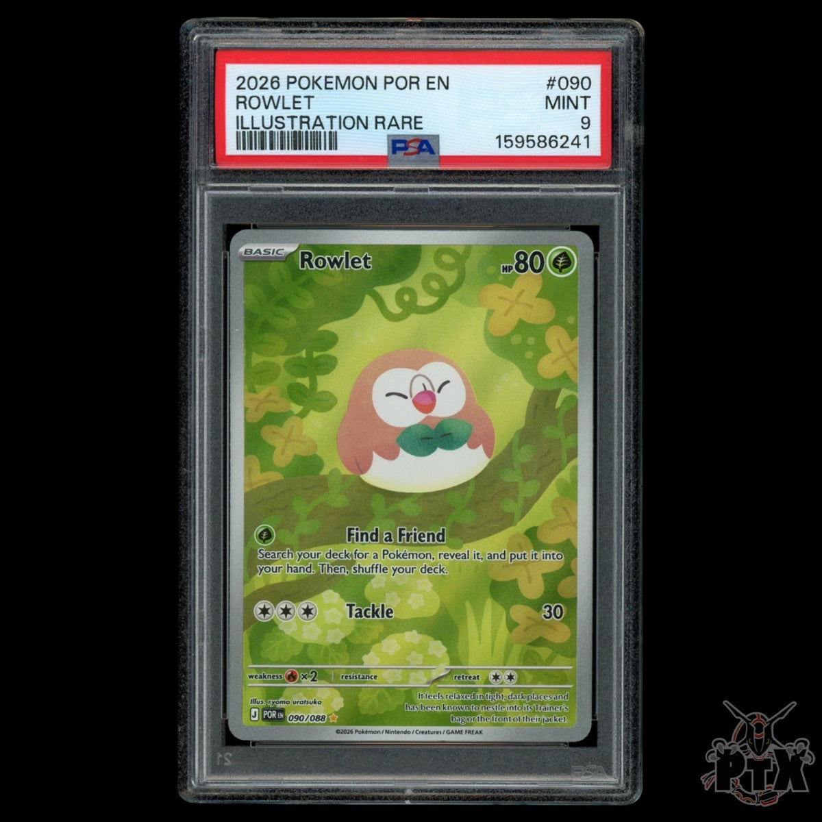 Rowlet 090/088 PSA 9 Perfect Order Pokemon 2026
