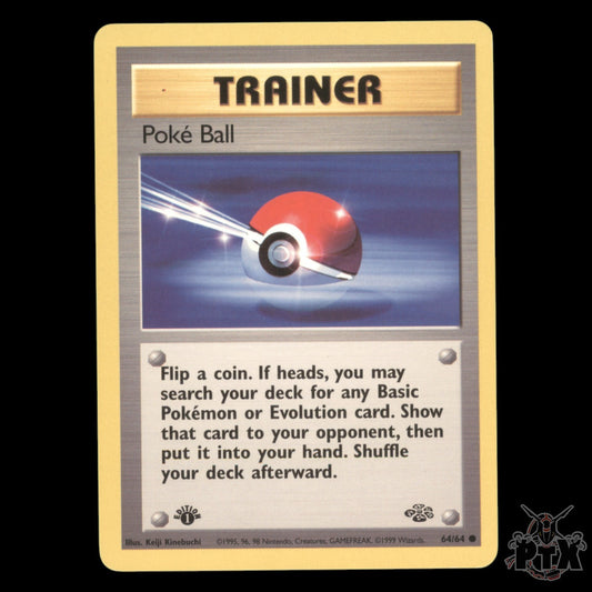 Poké Ball #64/64 1st Edition Jungle NM/Near Mint Pokemon 1999