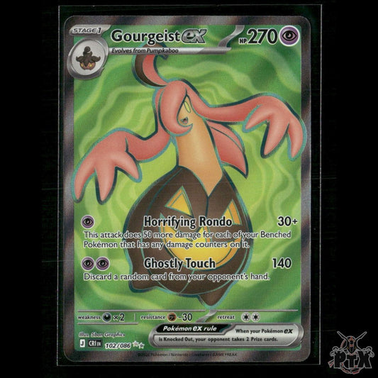 Gourgeist ex 102/086 ME04: Chaos Rising NM Pokemon