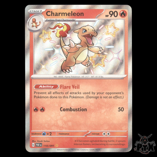 Charmeleon #110/091 Paldean Fates NM/Near Mint Pokemon 2024