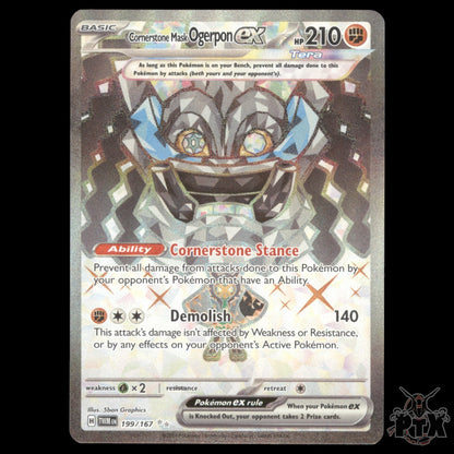 Ogerpon ex #199/167 Twilight Masquerade NM/Near Mint Pokemon 2024