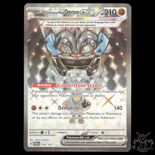 Ogerpon ex #199/167 Twilight Masquerade NM/Near Mint Pokemon 2024