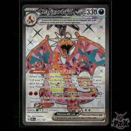 Charizard ex 215/197 SV03: Obsidian Flames NM Pokemon
