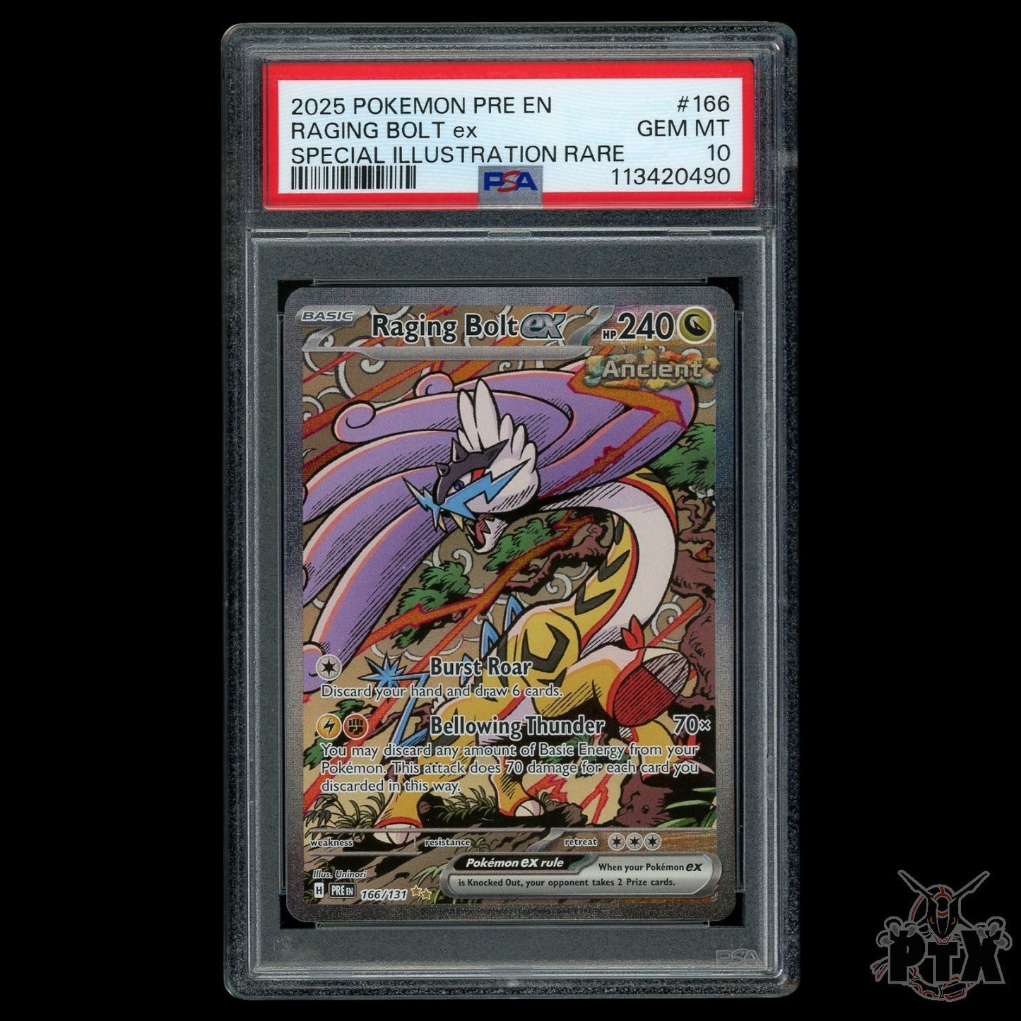 Raging Bolt ex #166/131 Prismatic Evolutions Pokemon 2025