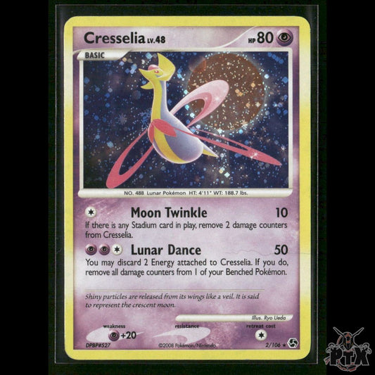 Cresselia Holo 2/106 Great Encounters MP Pokemon
