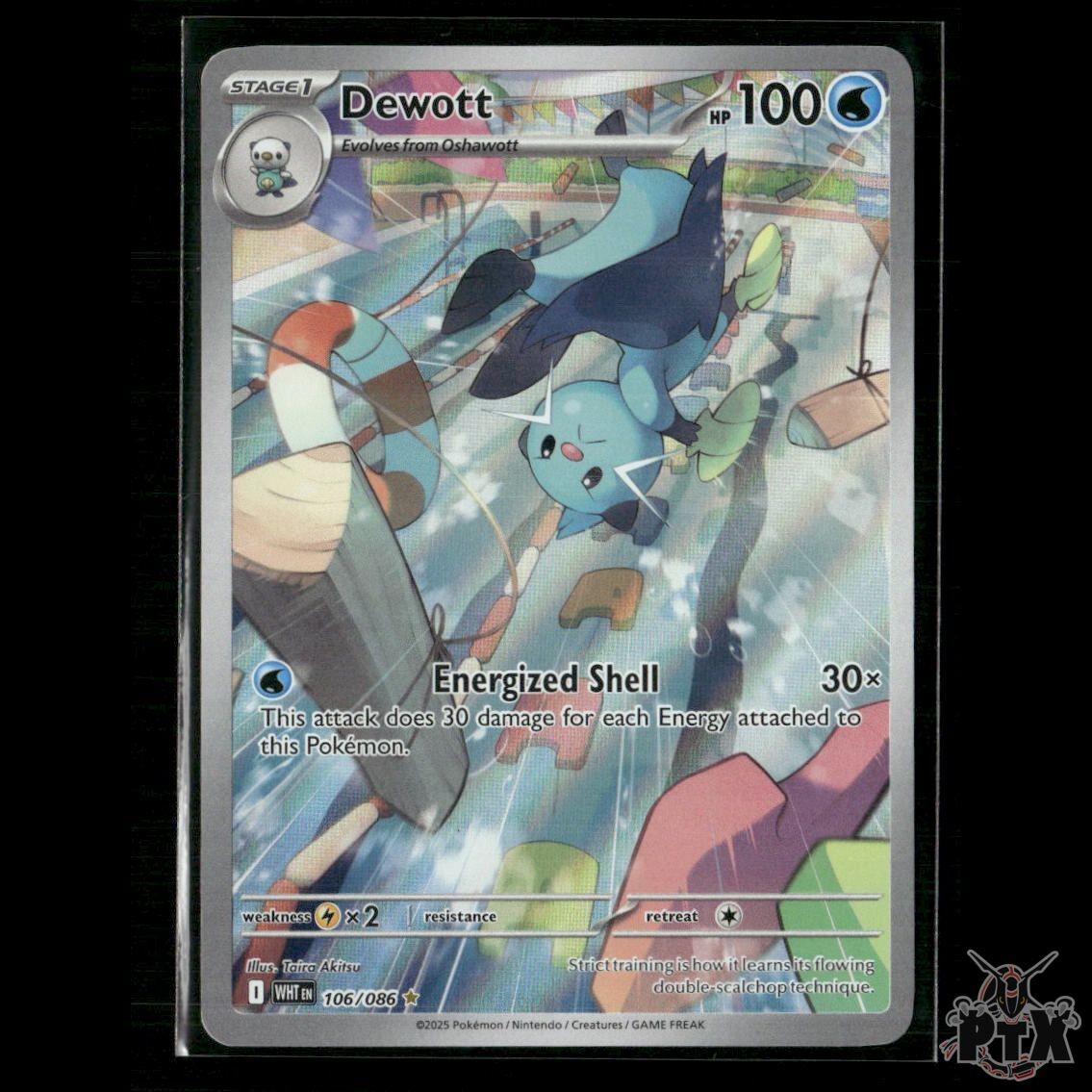 Dewott 106/086 SV: White Flare NM Pokemon