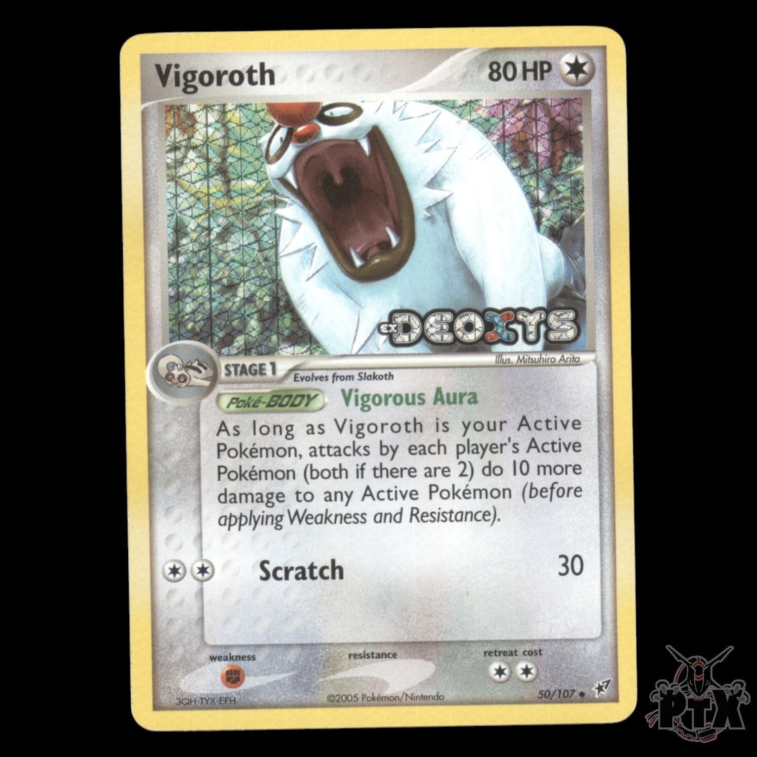 Vigoroth Reverse Holo #50/107 EX Deoxys NM/LP Pokemon 2005