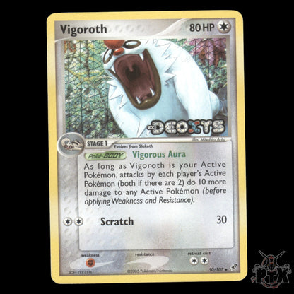 Vigoroth Reverse Holo #50/107 EX Deoxys NM/LP Pokemon 2005