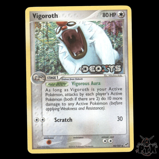 Vigoroth Reverse Holo #50/107 EX Deoxys NM/LP Pokemon 2005