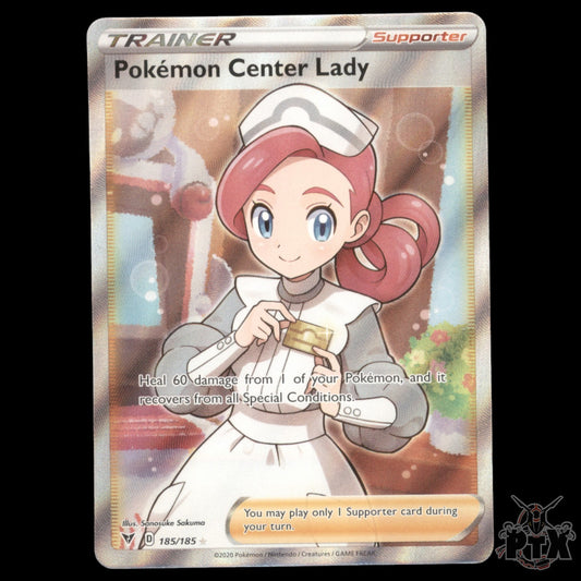 Pokemon Center Lady #185/185 Vivid Voltage NM/Near Mint Pokemon 2020