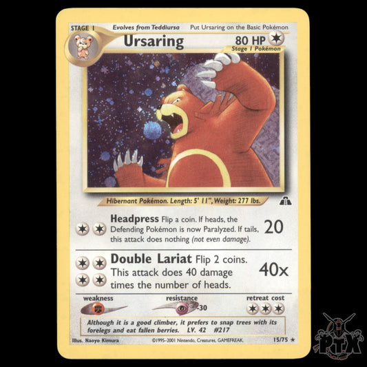 Ursaring Holo #15/75 Deo Discovery MP/Moderatly Played Pokemon 2001
