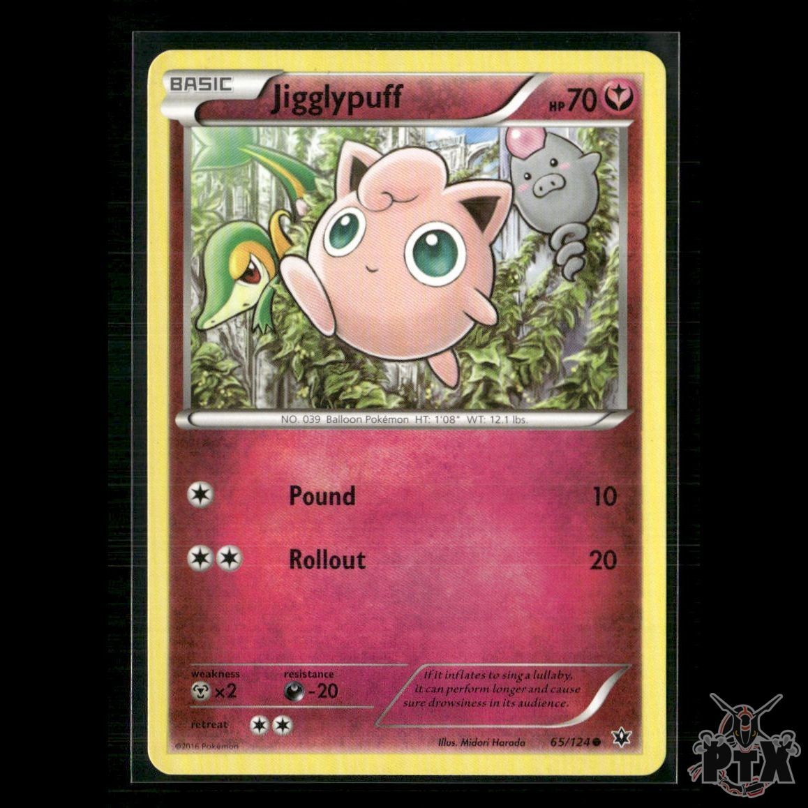 Jigglypuff 65/124 XY - Fates Collide NM Pokemon