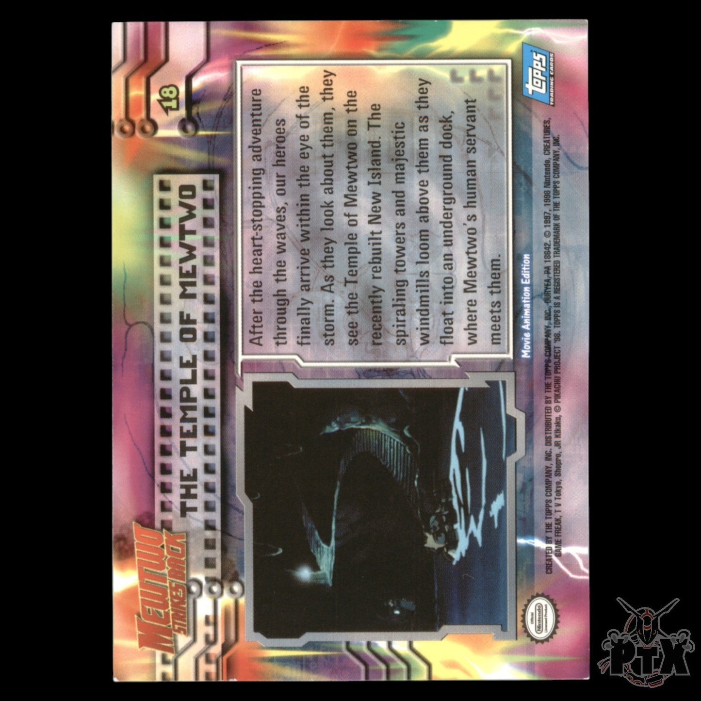 Topps The First Movie The temple of mewtwo Mewtwo Strike Back Pokemon 2000