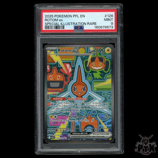Rotom ex 126/094 PSA 9 Phantasmal Flames Pokemon 2025