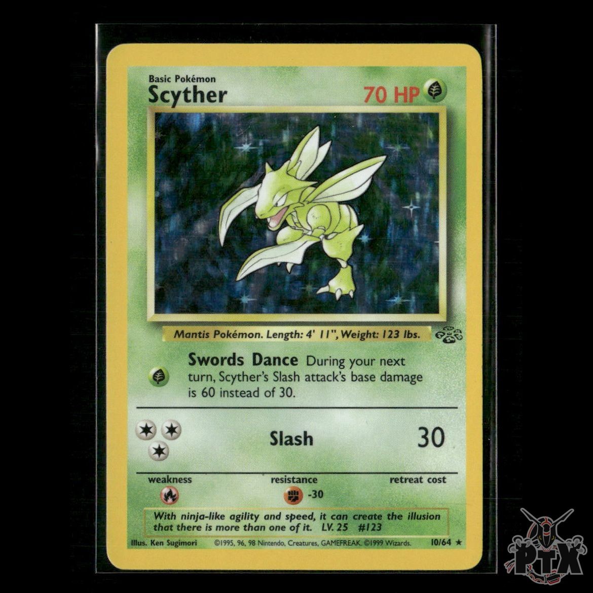 Scyther Holo 10/64 Jungle NM Pokemon