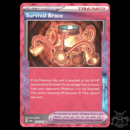Survival Brace #164/167 Twilight Masquerade NM/Near Mint Pokemon 2024