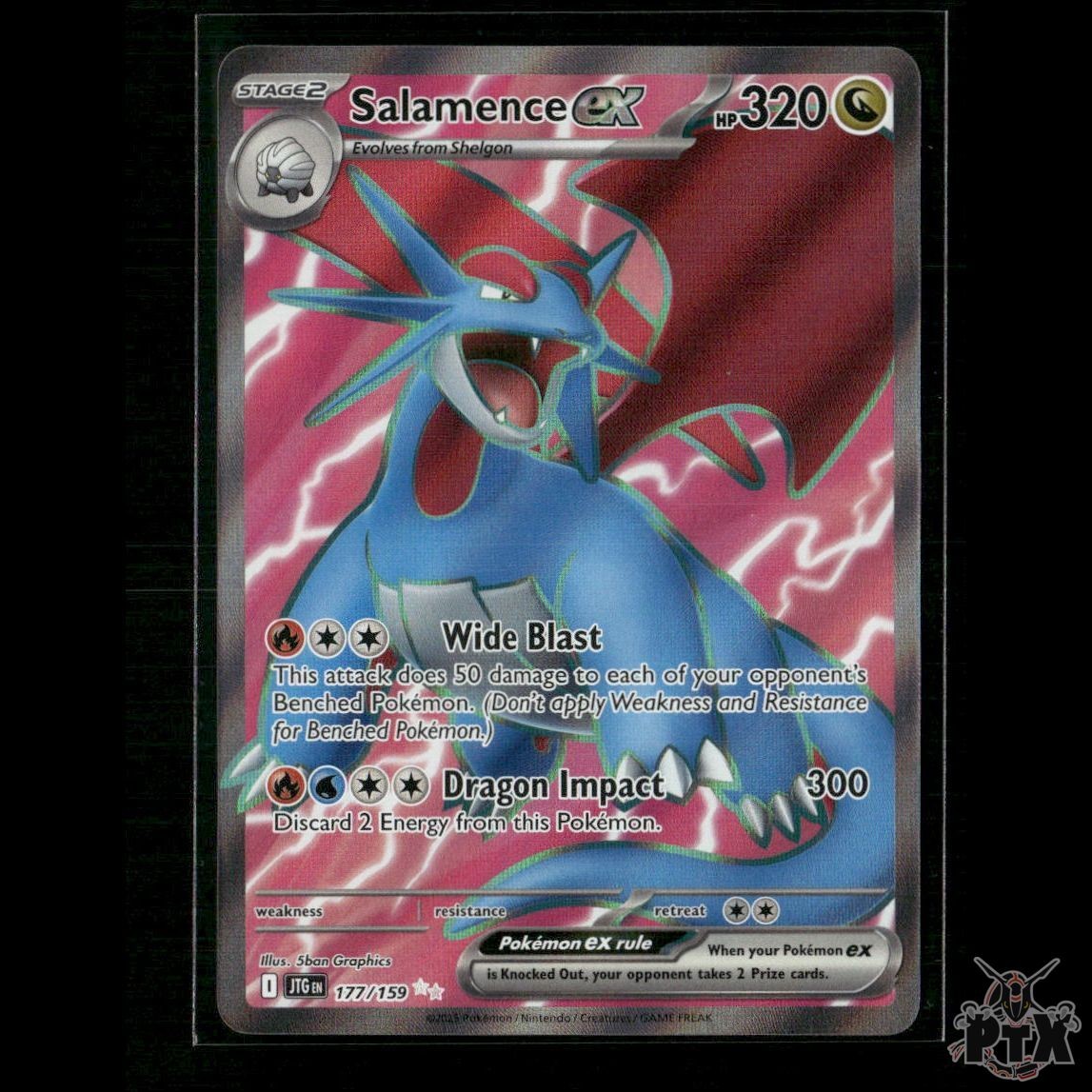 Salamence ex 177/159 SV09: Journey Together NM Pokemon