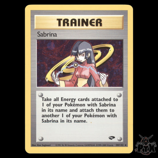 Sabrina Holo #20/132 Gym Heroes Pokemon 2000 LP/Lightly Played