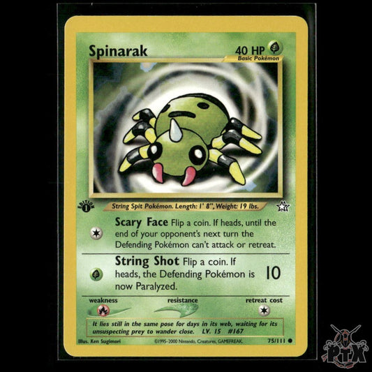 Spinarak 75/111 1st Edition Neo Genesis LP Pokemon