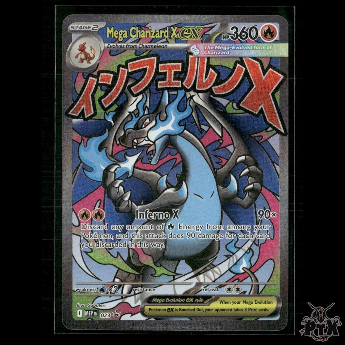 Mega Charizard X ex 023 ME: Mega Evolution Promo NM Pokemon
