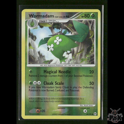 Wormadam Plant Cloak Reverse Holo 49/99 Arceus MP Pokemon