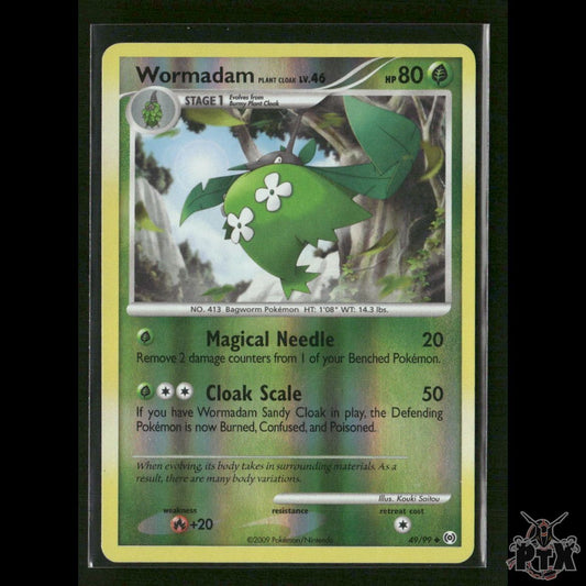Wormadam Plant Cloak Reverse Holo 49/99 Arceus MP Pokemon