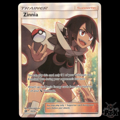 Zinnia #70/70 Dragon Majesty NM/Near Mint Pokemon 2018