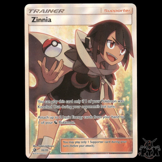 Zinnia #70/70 Dragon Majesty NM/Near Mint Pokemon 2018