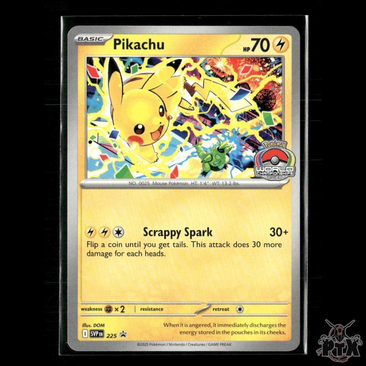 Pikachu (World Championship 2025) 225 SV: Scarlet & Violet Promo NM Pokemon