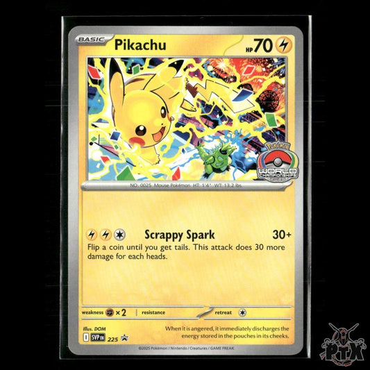 Pikachu (World Championship 2025) 225 SV: Scarlet & Violet Promo NM Pokemon