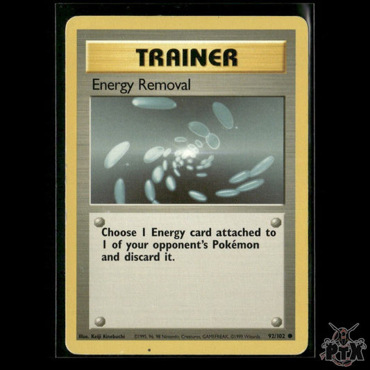 Energy Removal 92/102 Base Set HP Pokemon
